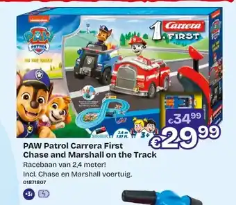 Dreamland PAW Patrol Carrera First Chase and Marshall on the Track aanbieding
