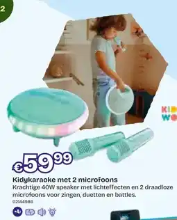 Dreamland Kidykaraoke met 2 microfoons aanbieding