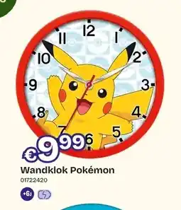 Dreamland Wandklok Pokémon aanbieding
