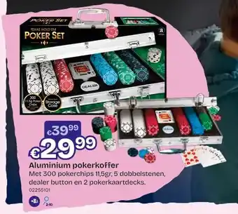 Dreamland Aluminium pokerkoffer aanbieding