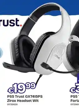 Dreamland PS5 Trust GXT415PS Zirox Headset Wit aanbieding