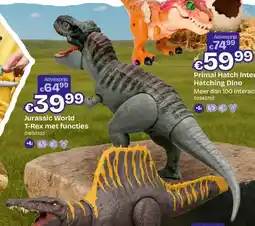 Dreamland Jurassic World T-Rex met functies aanbieding