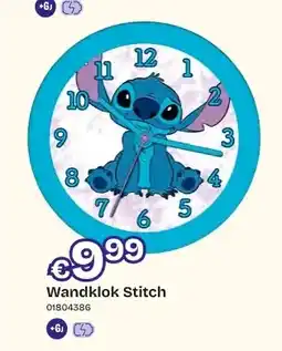 Dreamland Wandklok Stitch aanbieding
