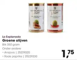 Hanos La Explanada Groene olijven aanbieding