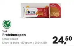 Hanos Trek Proteïnerepen Lotus Biscoff aanbieding
