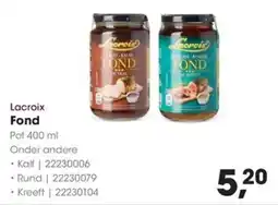 Hanos Lacroix Fond aanbieding