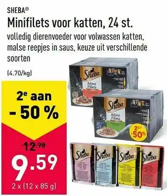 ALDI Minifilets voor katten aanbieding