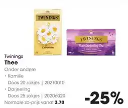 Hanos Twinings Thee aanbieding
