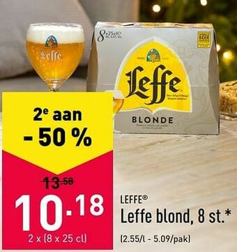 ALDI Leffe blond aanbieding