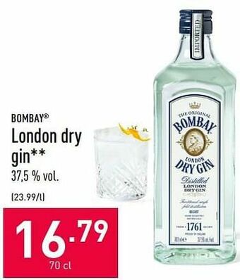 ALDI London dry gin aanbieding