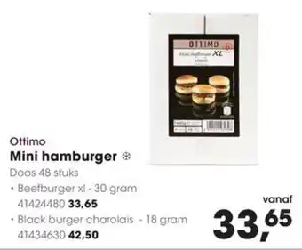 Hanos Ottimo Mini Hamburger aanbieding