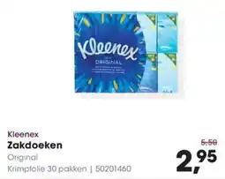 Hanos Kleenex Zakdoeken Original aanbieding