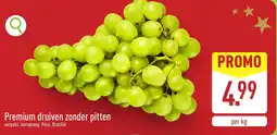 ALDI Premium druiven zonder pitten aanbieding