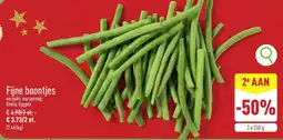 ALDI Fijne boontjes aanbieding