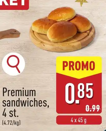 ALDI Premium sandwiches aanbieding