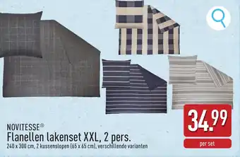 Novitesse Flanellen lakenset XXL