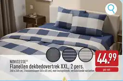 ALDI Novitesse Flanellen dekbedovertrek XXL aanbieding