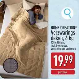 ALDI Home creation verzwaringsdeken aanbieding