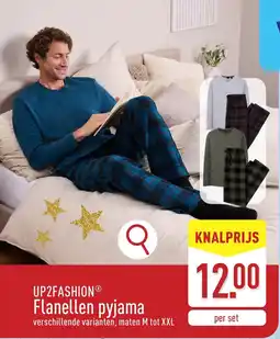 ALDI UP2FASHION Flanellen pyjama aanbieding