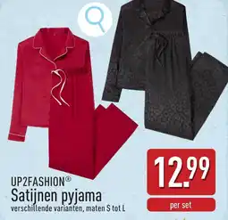 ALDI UP2FASHION Satijnen pyjama aanbieding
