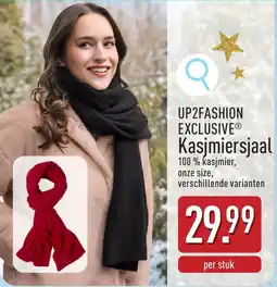 ALDI UP2FASHION exclusive kasjmiersjaal aanbieding