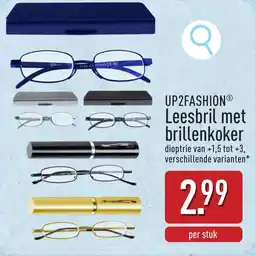 ALDI UP2FASHION Leesbril met brillenkoker aanbieding