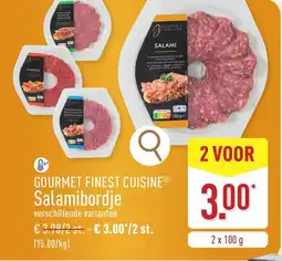 ALDI Gourmet finest cuisine salamibordje aanbieding