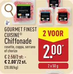 ALDI Gourmet finest cuisine chiffonade aanbieding