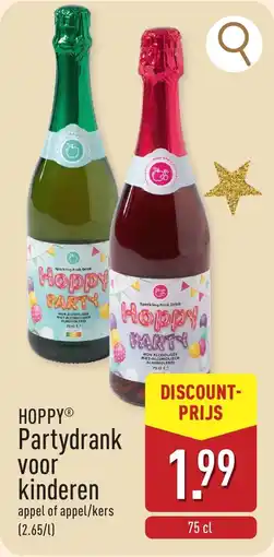 ALDI Hoppy partydrank voor kinderen aanbieding