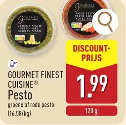 ALDI Gourmet finest cuisine pesto aanbieding