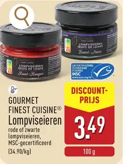 ALDI Gourmet finest cuisine lompviseieren aanbieding