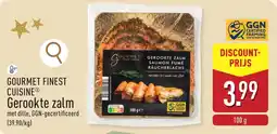 ALDI Gourmet finest cuisine gerookte zalm aanbieding