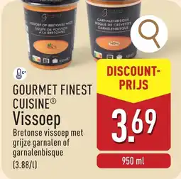 ALDI Gourmet finest cuisine vissoep aanbieding