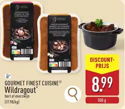 ALDI Gourmet finest cuisine wildragout aanbieding