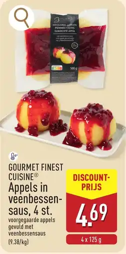 ALDI Gourmet finest cuisine appels in veenbessensaus aanbieding