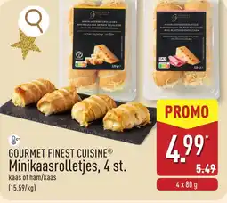 ALDI Gourmet finest cuisine minikaasrolletjes aanbieding