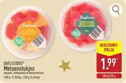 ALDI Daylicious meloenstukjes aanbieding
