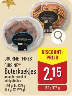 ALDI Gourmet finest cuisine boterkoekjes aanbieding