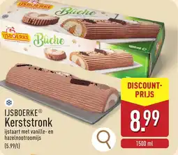ALDI Ijsboerke kerststronk aanbieding