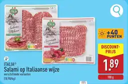 ALDI Italia Salami op Italiaanse wijze aanbieding