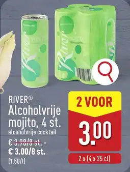 ALDI River alcoholvrije mojito aanbieding
