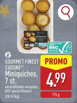 ALDI Gourmet finest cuisine miniquiches aanbieding
