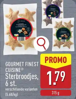 ALDI Gourmet finest cuisine sterbroodjes aanbieding