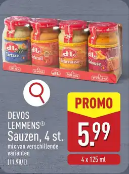 ALDI Devos lemmens sauzen aanbieding