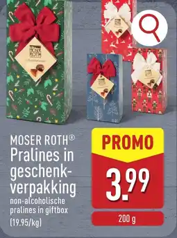 ALDI Moser roth pralines in geschenk- aanbieding