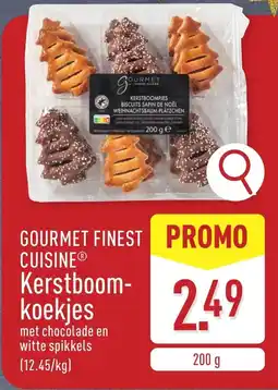 ALDI Gourmet finest cuisine kerstboomkoekjes aanbieding