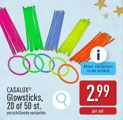 ALDI Casalux glowsticks aanbieding