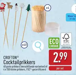 ALDI Crofton cocktailprikkers aanbieding