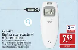 ALDI Ambiano digitale alcoholtester of wijnthermometer aanbieding