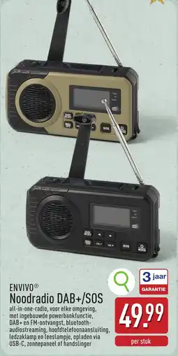 ALDI Envivo Noodradio DAB+/SOS aanbieding